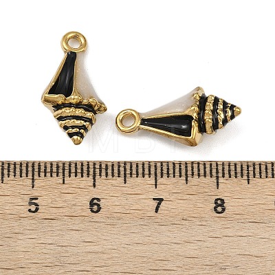 304 Stainless Steel Enamel Pendants STAS-C150-01K-02-1