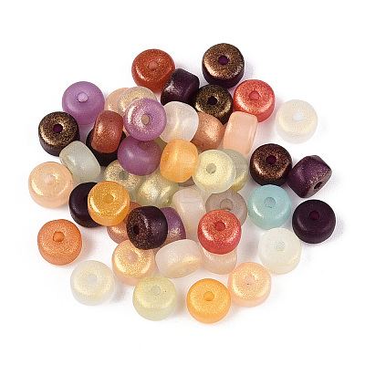 Baking Paint Opaque Glass Beads DGLA-N014-05-1