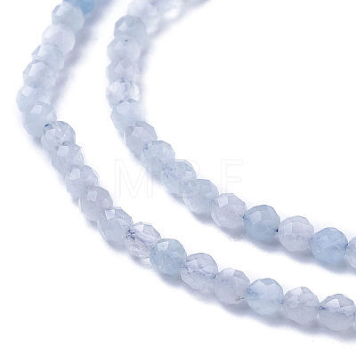 Natural Aquamarine Beads Strands X-G-F619-05-3mm-1