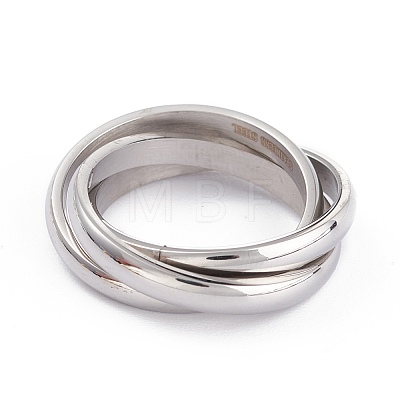 Unisex 304 Stainless Steel Finger Rings RJEW-K233-06B-P-1