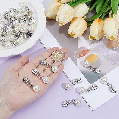 30Pcs Zinc Alloy with Round Resin Replacement Zipper Sliders FIND-CY0002-22P-1