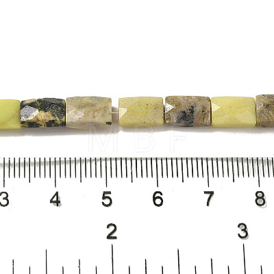 Natural Yellow Turquoise(Jasper) Beads Strands G-B078-J01-01-1