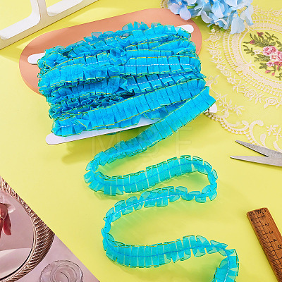 10M Double Layer Polyester Lace Ribbon OCOR-TA0004-14F-1
