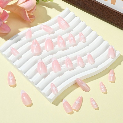 ABS Plastic Full Cover Press On False Nails DIY-CJC0006-12A-1