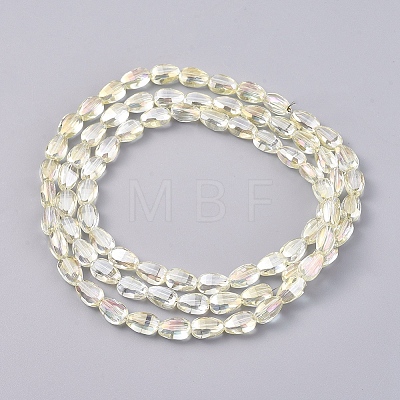 Electroplate Glass Beads Strands EGLA-G036-A-FR02-1