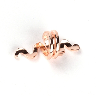 Zinc Alloy Hair Braiding Rings Beads PALLOY-WH0083-29RG-1