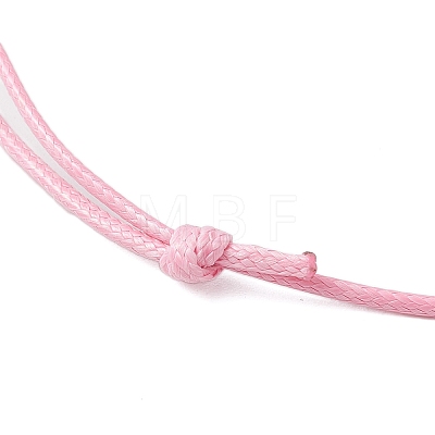 5Pcs 5 Colors Adjustable Waxed Polyester Cord Necklace Making AJEW-JB01309-02-1