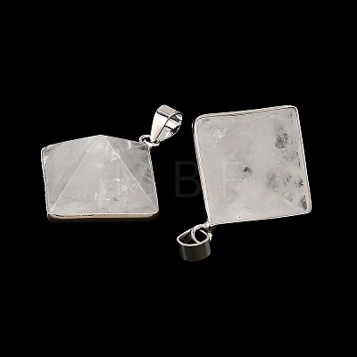 Natural Quartz Crystal Pendants G-H359-03P-01-1