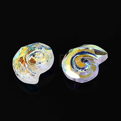 140Pcs Electroplate Glass Charms EGLA-T029-05B-1