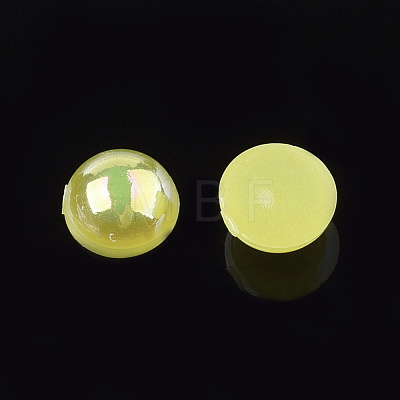 ABS Plastic Imitation Pearl Cabochons OACR-S025-5mm-05-1
