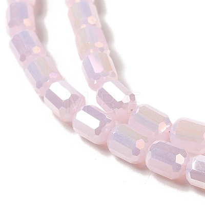 Electroplate Glass Beads Strands EGLA-D031-01P-1