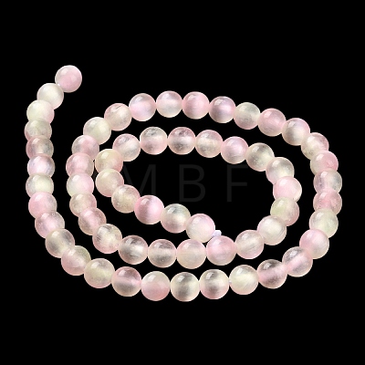 Natural Selenite Dyed Beads Strands G-P493-02J-1