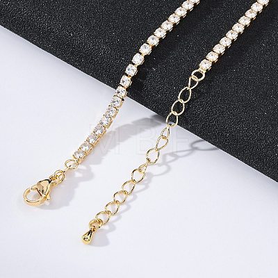 Brass Tennis Necklaces NJEW-I104-13A-1