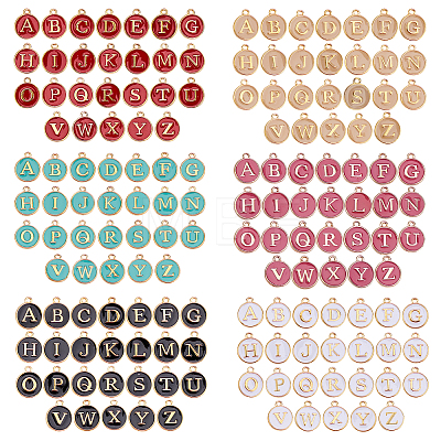 Golden Plated Alloy Enamel Charms ENAM-SC0001-36G-1