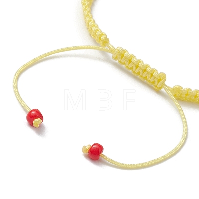 Adjustable Synthetic Dyed Turquoise & Magnesite Braided Bead Bracelets BJEW-JB10603-05-1