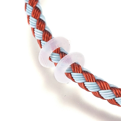 Braided Stainless Steel Wire European Style Bracelets Making AJEW-D047-02B-G-1