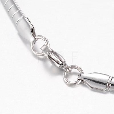 304 Stainless Steel Necklaces NJEW-D274-02P-1