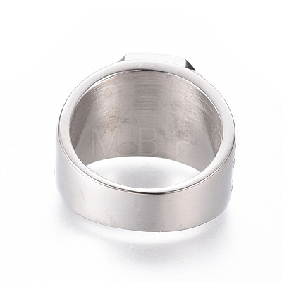 304 Stainless Steel Wide Band Rings RJEW-D073-15-P-1
