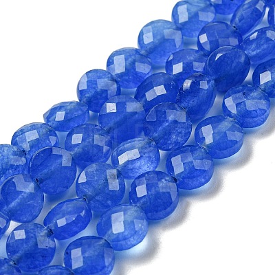 Natural Blue Agate Beads Strands G-NH0015-A01-01-1
