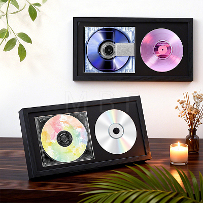 Man-made Board Plastic CD Display Stands ODIS-WH0030-303-1