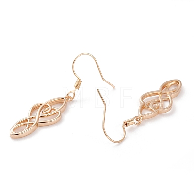 Brass Dangle Earrings EJEW-B002-03G-1