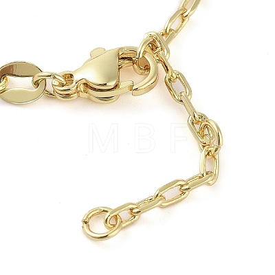 Brass Micro Pave Clear Cubic Zirconia Link Bracelets BJEW-Q336-01A-G-1