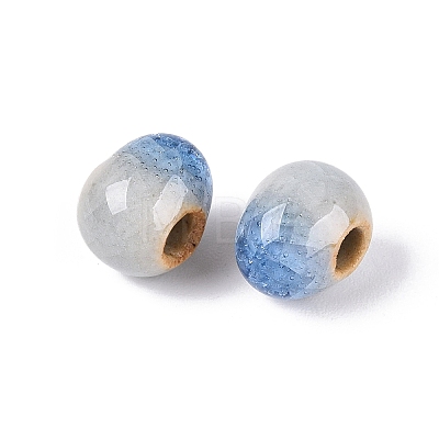 Handmade Crackle Porcelain Beads PORC-Q008-06B-09-1