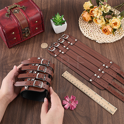 1Pc Viking PU Leather Cord Bracelets BJEW-CL0001-46A-1