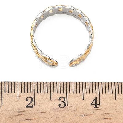 304 Stainless Steel Cuff Open Rings RJEW-Z121-02GP-07-1