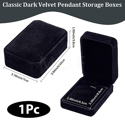 Velvet Jewelry Pendant Storage Boxes CON-BBC0001-28-1