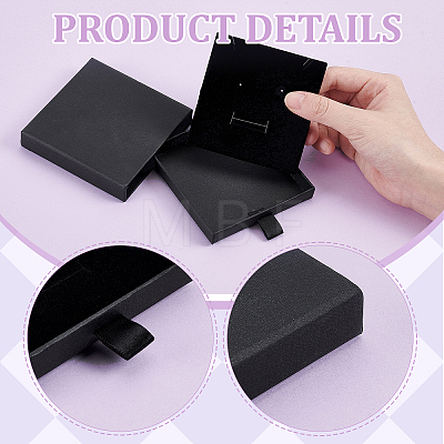 32Pcs Cardboard Jewelry Set Packing Drawer Boxes CON-TW0001-07B-1