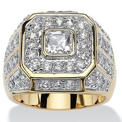 Alloy with Crystal Rhinestone Finger Rings for Men FS-WGD5024-04-1