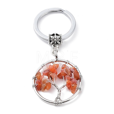 Natural Carnelian Keychain KEYC-E023-03F-1