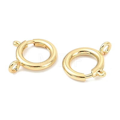 SHEGRACE Brass Spring Ring Clasps XGRPCN223-224G-1