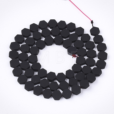 Spray Painted Non-magnetic Synthetic Hematite Beads Strands X-G-T116-03B-17-1