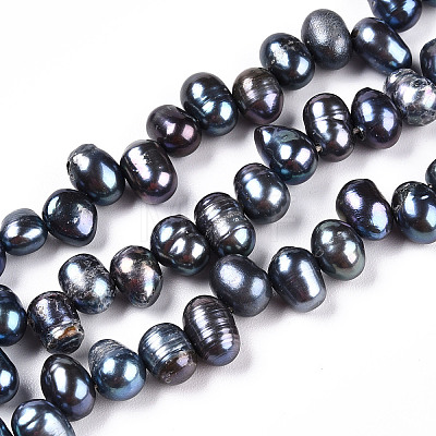 Natural Cultured Freshwater Pearl Beads Strands PEAR-N013-05L-01-1