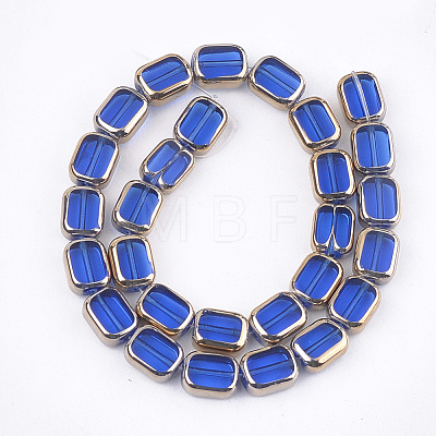 Electroplate Glass Beads Strands EGLA-S188-10-1