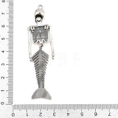 Halloween Tibetan Style Alloy Big Pendants AL-CBA1187-15AS-1