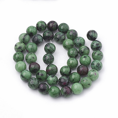 Natural Ruby in Zoisite Beads Strands G-T064-58-1