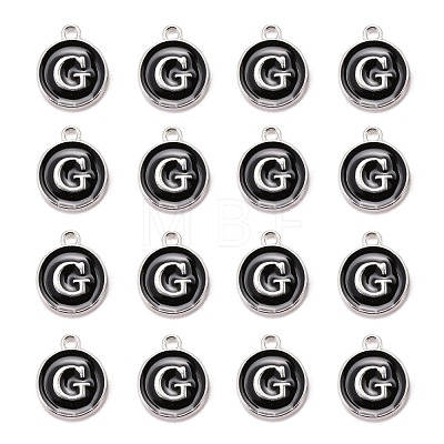 Platinum Plated Alloy Charms ENAM-S118-02G-P-1