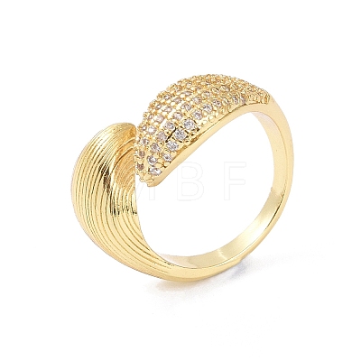 Brass Cuff Finger Rings RJEW-H227-02G-04-1