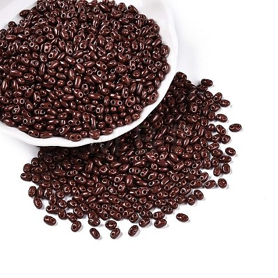 Baking Paint Glass Seed Beads SEED-T006-03V-1