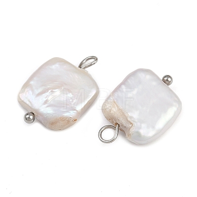 Natural Freshwater Pearl Keshi Pearl Pendants STAS-D378-04P-1