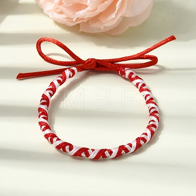 Adjustable Polyester Cord Braided Friendship Bracelets FB-CBA27E8-02D-1