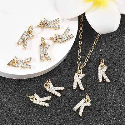 SHEGRACE Brass Micro Pave Clear Cubic Zirconia Pendants XGRQ29162-394G-K-1