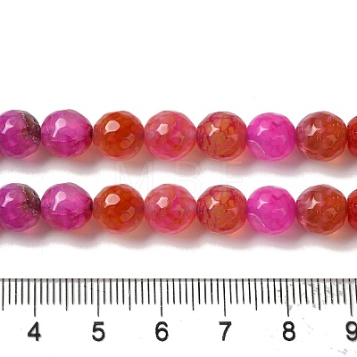 Dyed & Heated Natural Dragon Veins Agate Beads Strands G-P539-A01-22-1