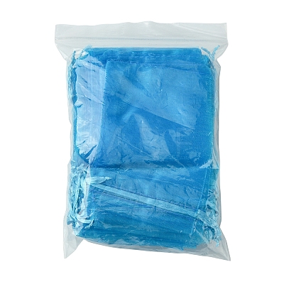 50Pcs Organza Bags Jewellery Storage Pouches Wedding Favour Party Mesh Drawstring Gift OP-FS0001-05C-1