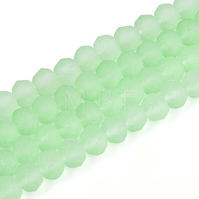 Baking Paint Frosted Glass Beads Strands X-FGLA-N003-6mm-04-1