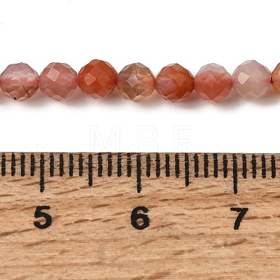 Natural Red Agate Beads Strands G-L653-B01-4mm-1