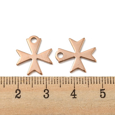 Ion Plating(IP) 304 Stainless Steel Charms STAS-C043-49RG-1